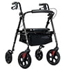 thumbnail image 7 of ELENKER Rollator Walker with 10" All-Terrain Wheels, Adjustable Padded Seat for Seniors Black, 7 of 7