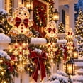 thumbnail image 7 of Winter Glow Gingerbread Man Icicle Light Decor Christmas Decor, LED Gingerbread Man Design Christmas Outdoor Decorations, Waterproof Hanging Christmas Lights for Porch, Yard, 7 of 7
