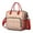 Red-48, variant on Cherry Print Reusable Lunch Tote Waterproof Leakproof Large Lunch Box Dual Insulated with Adjustable Strap & Multi pockets Perfect for Office & Outdoor Use