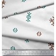 thumbnail image 2 of Soimoi Brown Rayon Fabric Butidar Jamdani Fabric Prints By Yard 42 Inch Wide, 2 of 2