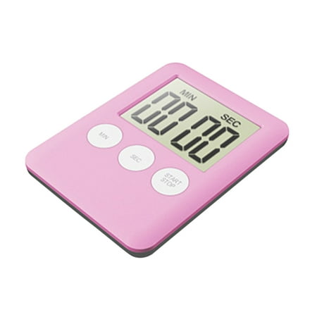 

Farfi Thin Cooking Digital Timer Kitchen Time Countdown Alarm Clock Baking Pizza Tool (Pink)