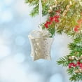 thumbnail image 5 of Christmas Ball Bauble Sequin Snow Flower Ornament Indoor Outdoor Hanging Decoration Holiday Party Wedding Halloween Thanksgiving Valentine's Day Decor, 5 of 6