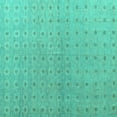 thumbnail image 1 of Ahgly Company Machine Washable Indoor Square Abstract Turquoise Blue Modern Area Rugs, 5' Square, 1 of 4
