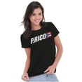 thumbnail image 4 of Puerto Rican Country Flag Se Levanta Womens Slim Fit Graphic Tee Brisco Brands S, 4 of 5