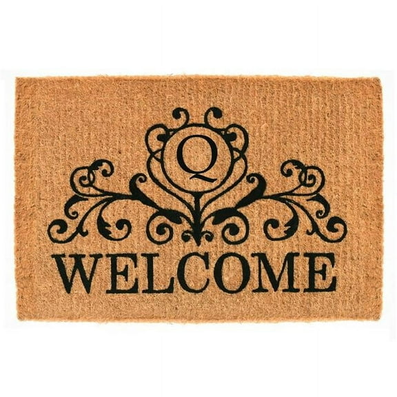 Calloway Mills Kingston Welcome Outdoor Doormat 3' x 6' x 1.5" (Letter Q)