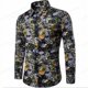thumbnail image 1 of Camisas hawaianas de manga larga, camisas de moda para hombre, blusas florales, blusas de playa cubanas, ropa para hombre, camisas con cuello vuelto para hombre, 1 of 6