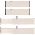 thumbnail image 1 of Divisores de cajones modulares, ajustables para cajones de 27,5 a 43,5 cm, perfectos para la organización de la oficina, la cocina, el baño y el dormitorio - Blanco, 1 of 6