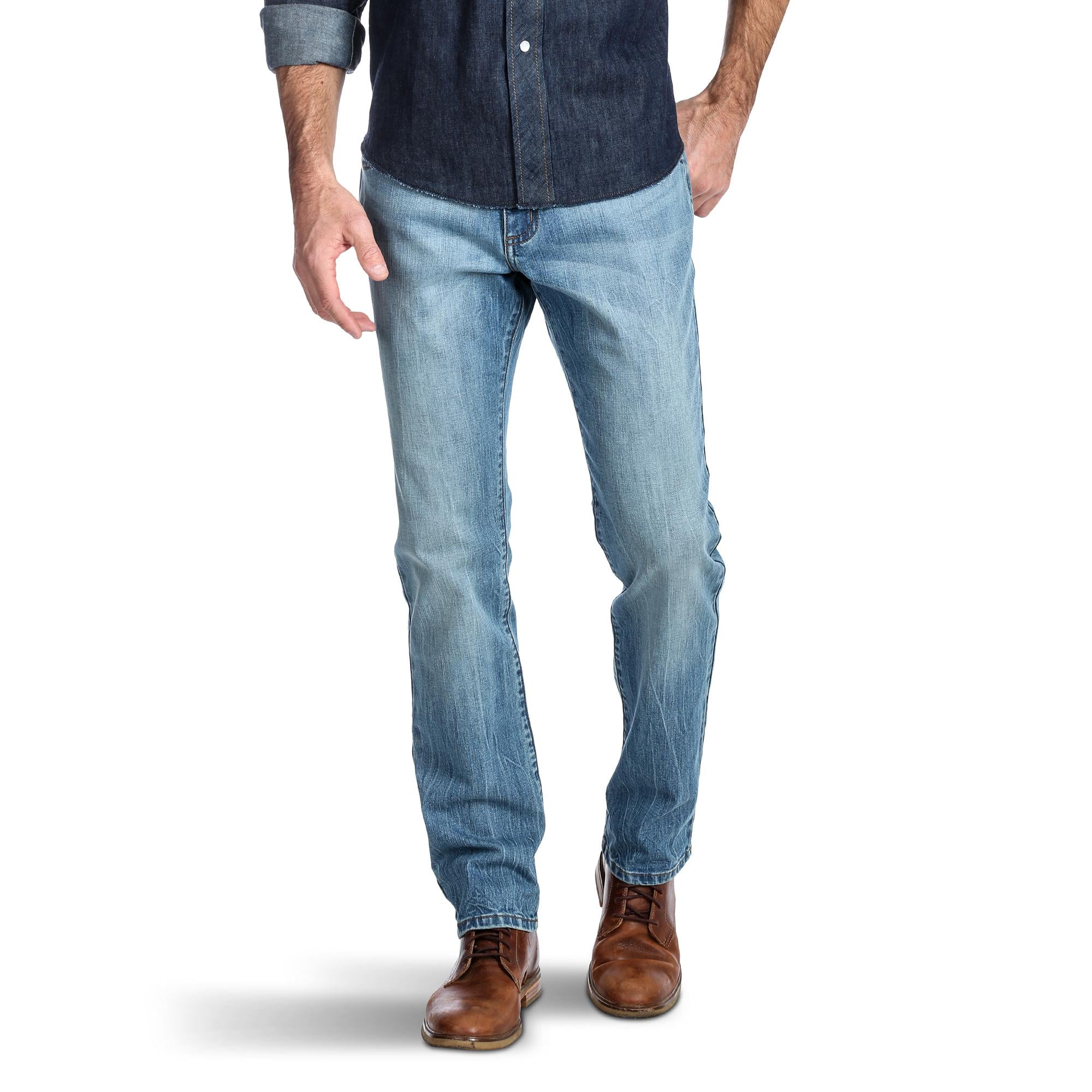 Wrangler Men's 5-Pocket Straight Leg Jeans, Regular Fit - Walmart.com