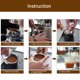 thumbnail image 5 of Tamper en Polvo de Café, Herramiente de Presión de Base de Acero inoxidable, Nivelador de Accesorios de Mácinas de Café para Cafetería Barista, 5 of 7