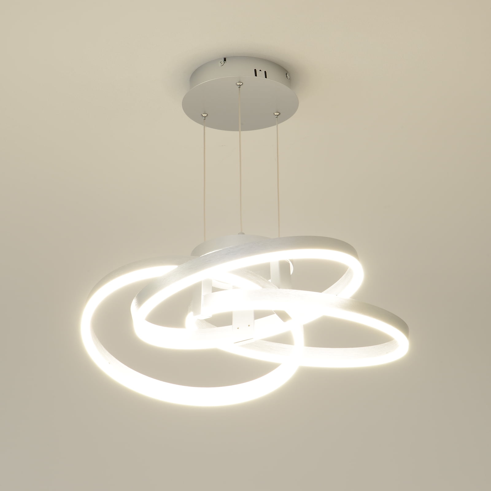 Modern LED Pendant Lighting for Dining Room & Kitchen Island Stepless Dimmable Pendant Light with Remote Dimming Chandelier Contemporary Adjustable Ceiling Fixture Ceiling Light