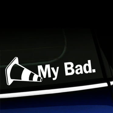 My Bad Autocross - Vinyl Decal - Choose Color - [WHITE]