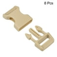 thumbnail image 3 of Uxcell Plastic Buckles 8 Pack Quick Side Release Clips Ochre 16mm, 3 of 6