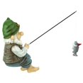thumbnail image 2 of Design Toscano 9.5 In. H Ziggy The Fishing Gnome Garden Sitter Statue, 2 of 7