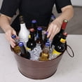 thumbnail image 4 of BREKX Old Tavern Galvanized Metal Lead-Free Certified Ice Buckets, 4 of 7