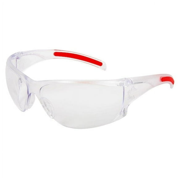 Mcr Safety Safety Glasses,Clear Lens,Clear Frame,PC HK110
