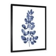 thumbnail image 2 of Designart 'Navy Blue Eucalyptus On White' Traditional Framed Art Print, 2 of 4