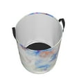 thumbnail image 4 of YFYANG Waterproof Laundry Hamper, Ink Watercolor Art Laundry Basket Oxford Fabric with Handle Foldable, M, 4 of 8