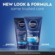 (3 pack) NIVEA MEN Maximum Hydration Face Wash with Aloe Vera, 5 fl oz