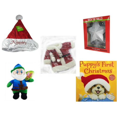Christmas Fun Gift Bundle [5 Piece] - Be Jolly Embroidered Naughty Nice Santa Hat 17