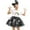 Black, variant on Zylarhe Girls Hallowmas Dance Skirt Hairband Set Ballet Party Performance for Kids Orange 9-11 Years