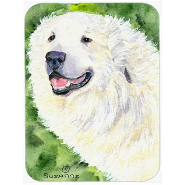 Carolines Treasures SS8981LCB Great Pyrenees Glass Cutting Board- Large