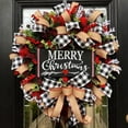 thumbnail image 6 of Christmas Wreath For Front Door Decoration Wreath Red Bow Berry Winter Wreath Hanging Artificial Christmas Garland for Home Wedding Party Outdoor Indoor Decoration, 6 of 7