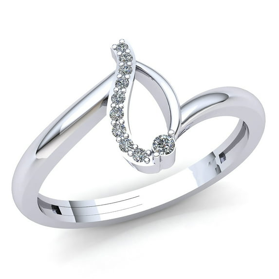 Genuine 0.5ct Round Cut Diamond Ladies Accent Personalized Anniversary Wedding Band Solid 14K Rose, White or Yellow Gold GH SI1