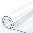 thumbnail image 1 of Protector de mesa de comedor de plástico transparente de 50x100cm, mantel, alfombrilla para escritorio, cubierta para encimera, impermeable, muebles de madera Rectangular de PVC, 1 of 5