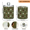 thumbnail image 5 of Yayeee 2 Pack Qtip Holder Bathroom Cotton Swab Canister with Lid Clear Dispenser Set, German Shepherd Baseball Pattern, 5 of 6