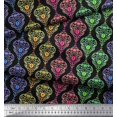 thumbnail image 2 of Soimoi Poly Georgette Fabric Floral & Damask Ethnic Print Fabric by the Yard 52 Inch Wide, 2 of 3