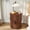 Walnut-1 Pcs, variant on Mid Century Modern Cylinder End Table with Built-in Charging Station & Sliding Door, 2-Tier Storage Round Nightstand with USB Ports, Osk Bedside Table for Living Room, Bedroom, Entryway
