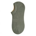 thumbnail image 1 of Nvzi 10 pares de calcetines invisibles para hombre, antideslizantes, de silicona, con absorción de humedad, de corte bajo, invisibles, informales, color verde oscuro, 1 of 2