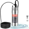 thumbnail image 1 of VEVOR Solar Water Pump, 12V DC 120W Submersible Deep Well Pump, Max Flow 3.2 GPM, Max Head 230 ft, Max Submersion 98.4 ft, Solar Powered Water Pump for Well, Farm Ranch Irrigation, Livestock Drinking, 1 of 9