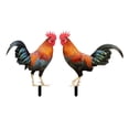 thumbnail image 3 of Adorno de estatua de Animal de gallo acrílico, estacas de jardín, estatuas de pie, artesanías pastorales, decoración para Patio, patio trasero, césped Color A y B, 3 of 8