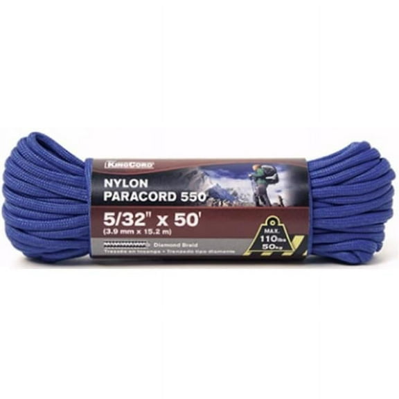 Mibro 448711BGV1 0.15 in. x 50 ft. Blue Nylon 550 Paracord