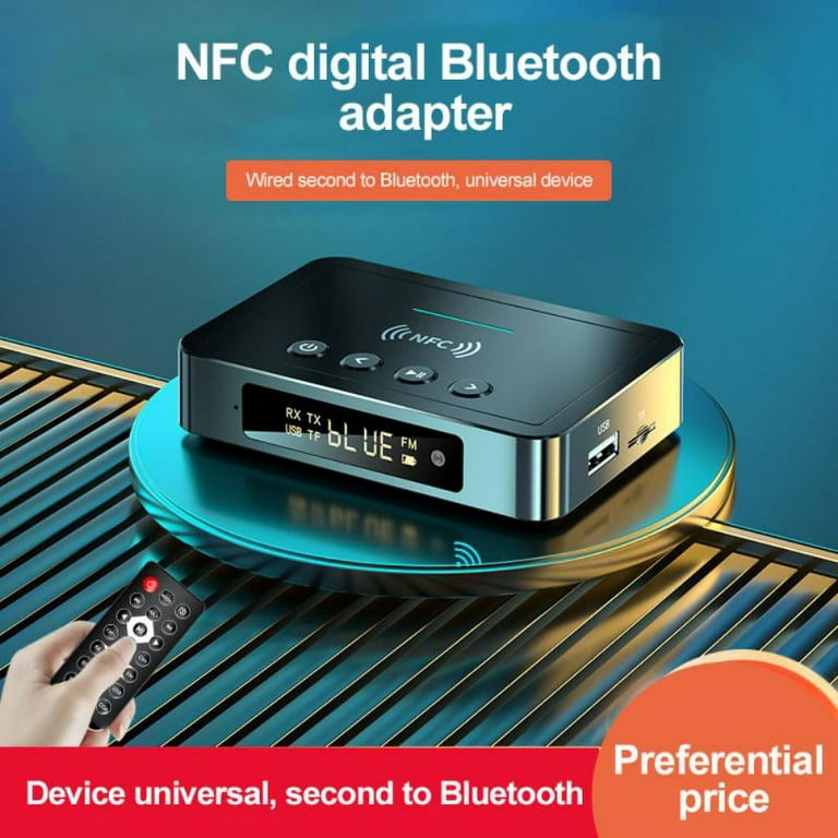 3 IN 1 Bluetooth 5.0 Receiver Transmitter FM Stereo AUX 3.5mm Jack RCA  Optical Wireless NFC Bluetooth Audio Adapter For TV PC 