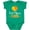 Kelly Green, variant on Inktastic Fort Myers Florida Orange in Heart Boys or Girls Baby Bodysuit