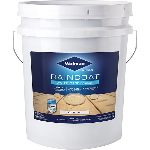 Wolman by Rust-Oleum  Clear Water-Based Wood Sealant 5 gal