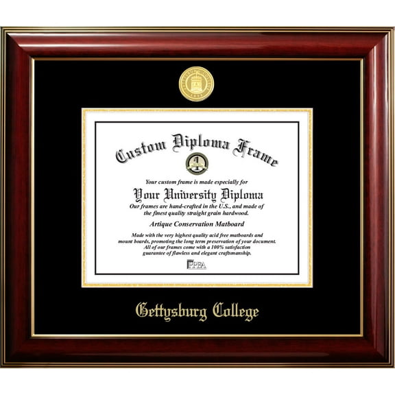 Gettysburg College Classic Diploma Frame