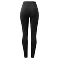 thumbnail image 4 of QHFBli Workout Leggings for Women Solid Women Loose Fit Casual Waistband Straight Leg Pocket Midi Length Leggings, 4 of 5