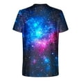 thumbnail image 4 of LNWUY Outer Space T Shirts for Men Fashion Printed Galaxy Solar System Planets Nebula Shirt Summer Loose Comfort Breathable Round Neck T-Shirts Multicolor M, 4 of 5