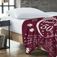 thumbnail image 3 of 50th Birthday Gifts For Women Blanket 50" X 60", Happy 50th Birthday Decorations, 50 Year Old Birthday Gift Ideas, Fifty 1972 Birthday Gifts For Women, Best Gifts For Women Turning 50 Blankets, 3 of 6