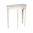 thumbnail image 3 of International Concepts Home Accents Unfinished Wood 1-Drawer Half Moon Table, 3 of 6