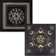 thumbnail image 1 of 2 piezas de tela Luna Sol Estrella Pentagrama Celestial Tarot Deck Tapiz Espiritual Mantel Poder Sagrado Tela Astrología, 1 of 9