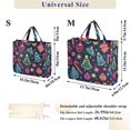 thumbnail image 2 of FORMRS Womens Corduroy Tote Bag Crossbody Shoulder Handbag with Pocket, Neon Christmas, 2 of 7