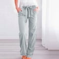 thumbnail image 2 of Pantalons Longs Décontractés pour Femmes avec Taille Élastique, 2 of 6