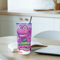 thumbnail image 6 of 20 oz Stainless Steel Tumbler Cup with Lid for Barney and Friends Double Walled Insulated Travel Coffee Cup Keeps Drinks Cold & Hot, 6 of 7