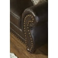 thumbnail image 5 of Modern Minimalist Faux Leather Loveseat 160cm with Nailhead Trim and High-Density Foam Padding, 5 of 10