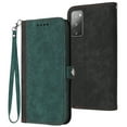thumbnail image 1 of ELEHOLD for Samsung Galaxy S20 FE Wallet Case with Detachable Wrist Strap Handbag, Luxury PU Leather Flip Soft TPU Built-in Magnetic Card Slots Kickstand Function Shockproof Protective Cover,Darkgreen, 1 of 7