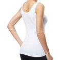 thumbnail image 4 of DuoJiaJ Women Bottoming Slim-fit Vest Sleeveless Pure Color Blouse U Shape Tank Top Women’s Casual Ribbed Knit Tank Tops, 4 of 4